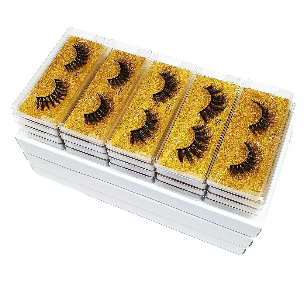 

10 Pairs Faux Mink Eyelashes Bulk Fluffy Wispy Natural Long False Eyelashes Makeup Fake Lash 3d Mink Lashes Pack