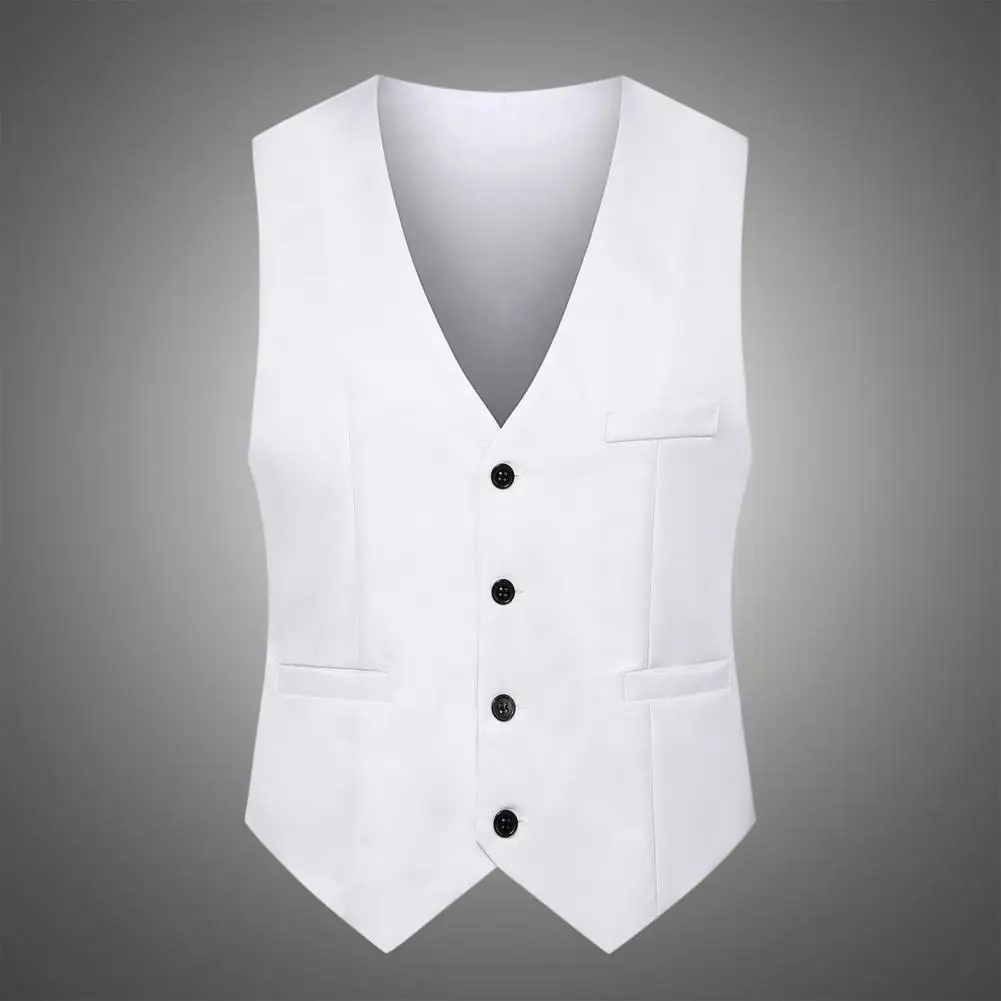 Men Suit Vest Men Suit Waistcoat Stylish Men's Slim Fit V-neck Suit Vest for Leisure Party Workwear Solid Color Single for Bar
Men Suit Vest Men Suit Waistcoat Stylish Men's Slim Fit V-neck Suit Vest for Leisure Party Workwear Solid Color Single for Bar