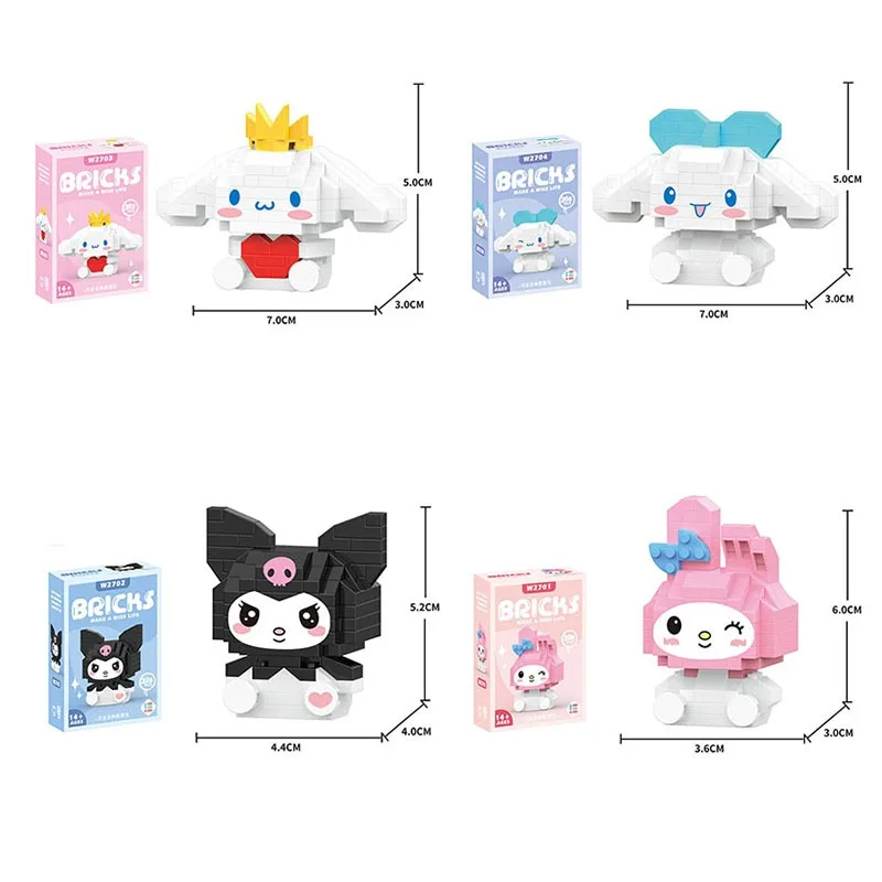 Disney Sanrio Toy Building Block Jade Gui Dog Pudding Dog Kuromi Melody Micro Particle Assembly Children's Building Block Toy
Disney Sanrio Toy Building Block Jade Gui Dog Pudding Dog Kuromi Melody Micro Particle Assembly Children's Building Block Toy