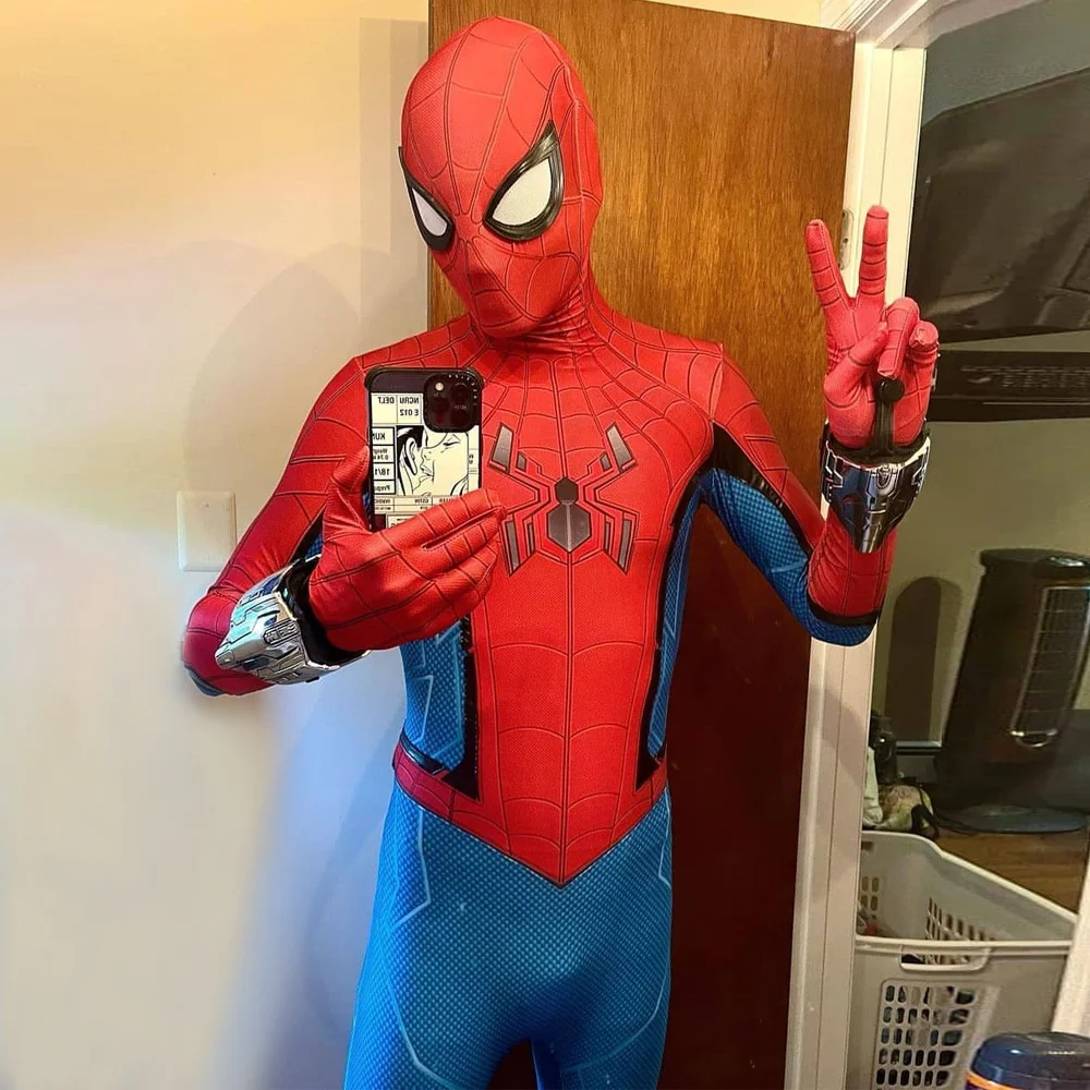 

Костюм Человека-паука для косплея, костюм из спандекса для мальчика-паука для дома, костюм на Хэллоуин, наряды супергероя зентая для взрослых и детей
