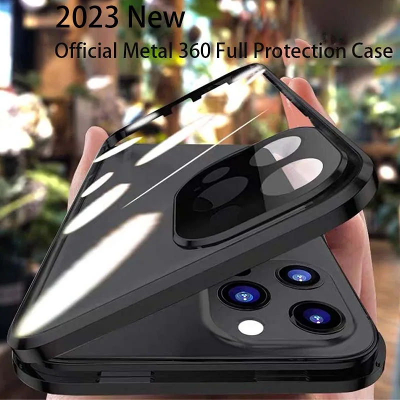 Z-SHOW Anti-spy Screen For IPhone Apple 14 Pro Max Case Metal Magnetic 360 Full Double-Sided Glass Anti-Peeping Shockproof Cover
Z-SHOW Anti-spy Screen For IPhone Apple 14 Pro Max Case Metal Magnetic 360 Full Double-Sided Glass Anti-Peeping Shockproof Cover
