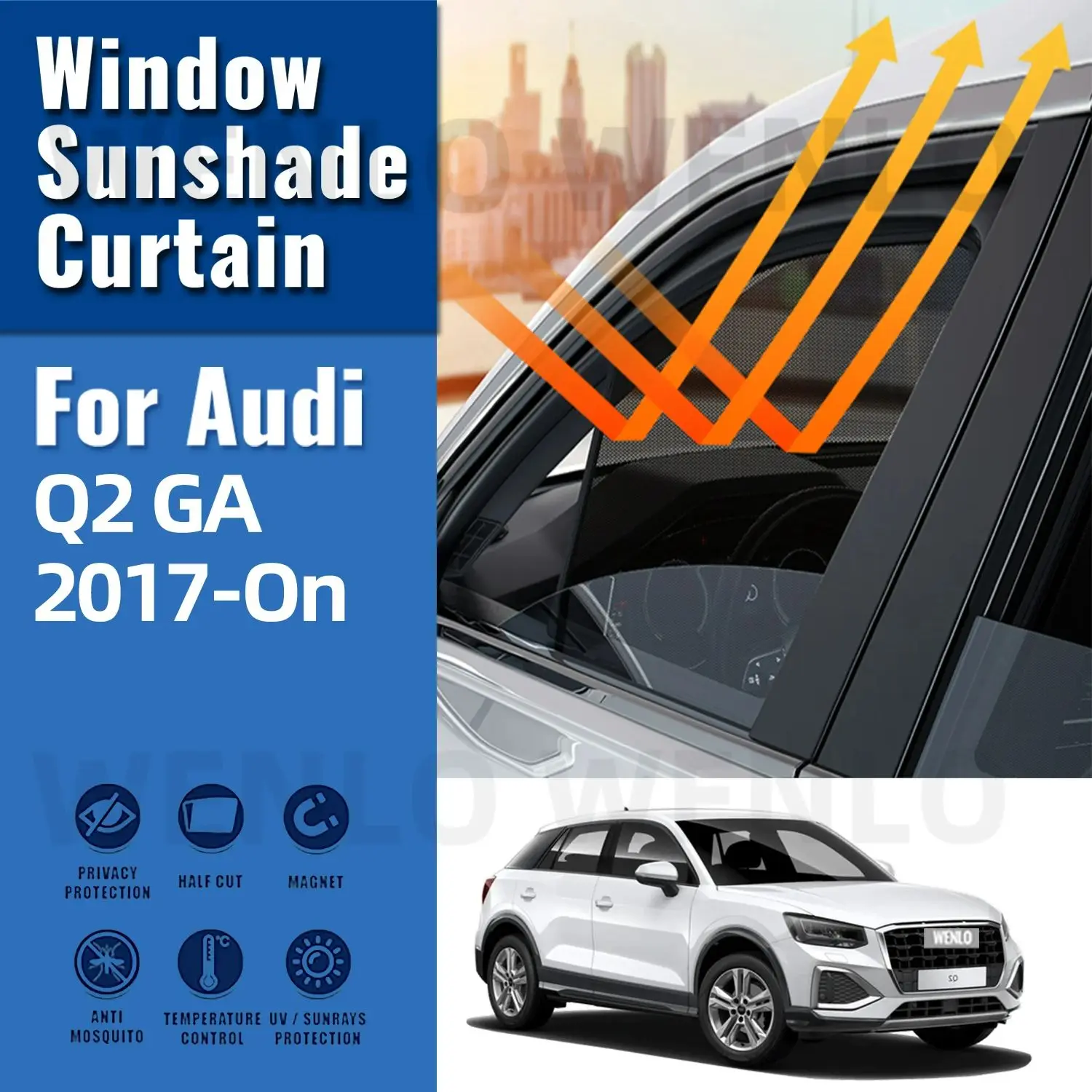 Для Audi Q2 GA 2017-2024 автомобильный солнцезащитный козырек переднее лобовое стекло занавеска Задняя деталь
Для Audi Q2 GA 2017-2024 автомобильный солнцезащитный козырек переднее лобовое стекло занавеска Задняя деталь