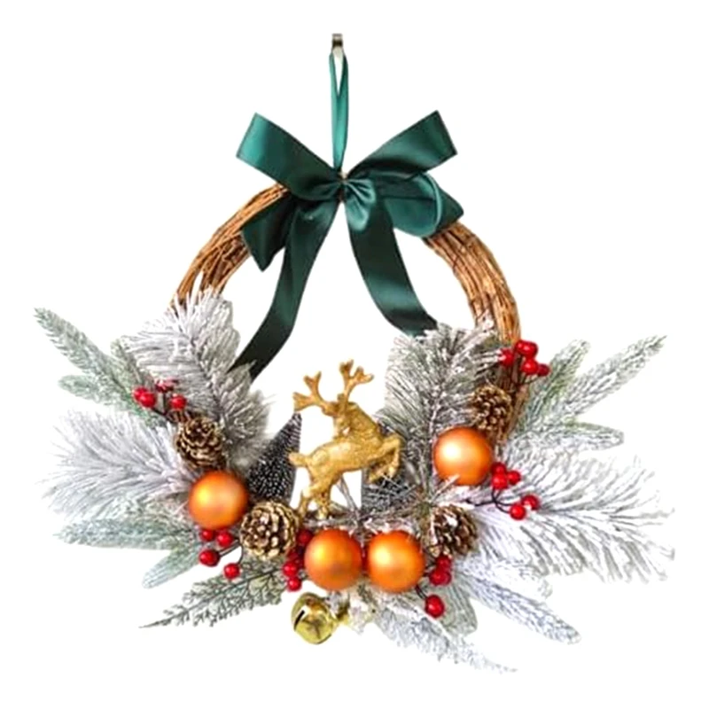 Christmas Reindeer Wreaths For Front Door With Christmas Ball Pinecones Bells Christmas Door
Christmas Reindeer Wreaths For Front Door With Christmas Ball Pinecones Bells Christmas Door