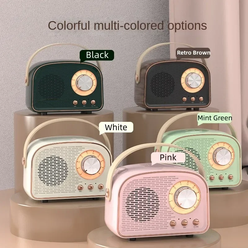 

Mini Bluetooth Speaker DW21 Classical Music Player Sound Stereo Subwoofer Retro Portable Decoration Speakers Home Music Player