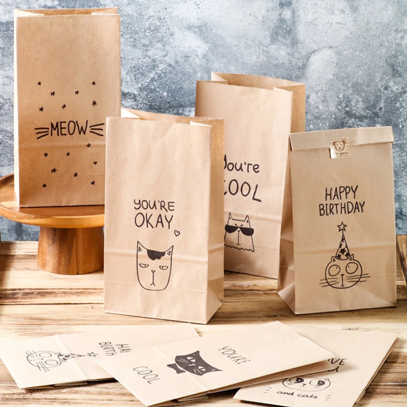 Cat Shape Cute Wedding Coffee Shop Bread Bag Kraft Paper Gift Bags Candy Cookie Packaging Bag Boxes Party Natal Kids Favors
Cat Shape Cute Wedding Coffee Shop Bread Bag Kraft Paper Gift Bags Candy Cookie Packaging Bag Boxes Party Natal Kids Favors