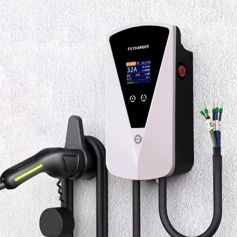 

Level 2 EV Fast Wall-mounted Charging Stations Type 1 Type 2 16A 32A EV Charger Wallbox 7KW 11KW 22KW