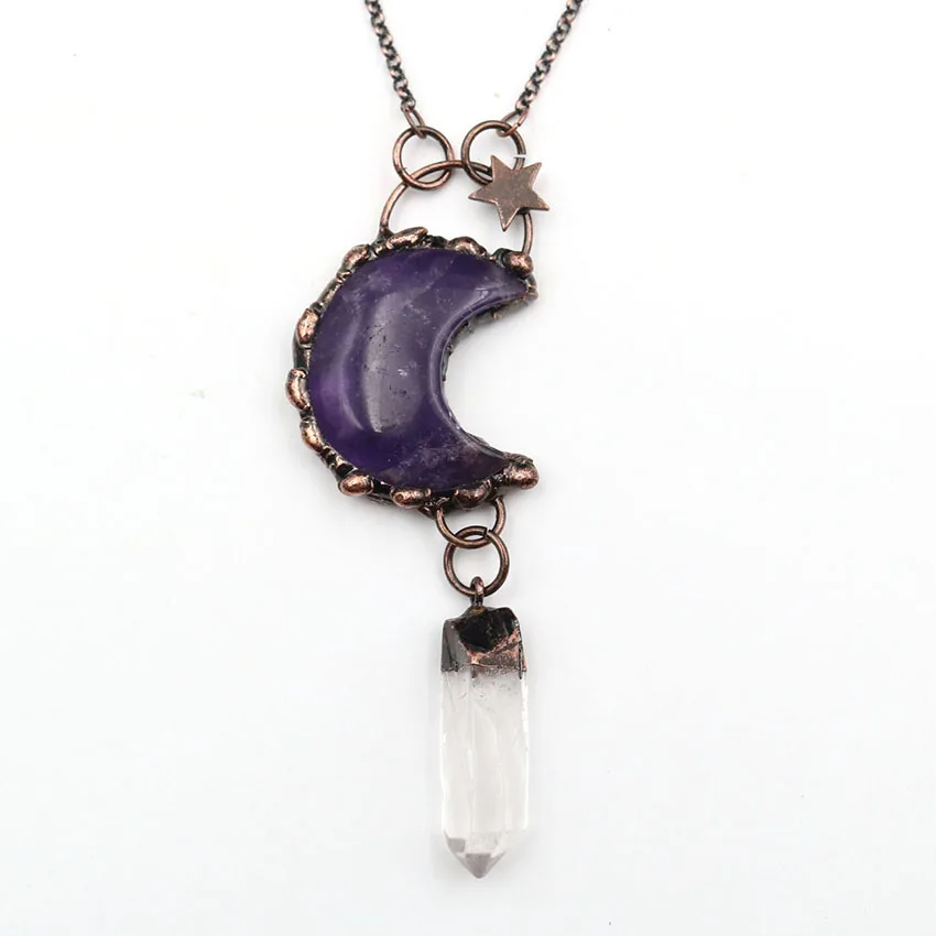 XSM Reiki Vintage Natural Rose Quartz Moon & Irregular Hexagonal Pendant Necklace Healing Crystal Jewellery for Women Men Gift
XSM Reiki Vintage Natural Rose Quartz Moon & Irregular Hexagonal Pendant Necklace Healing Crystal Jewellery for Women Men Gift