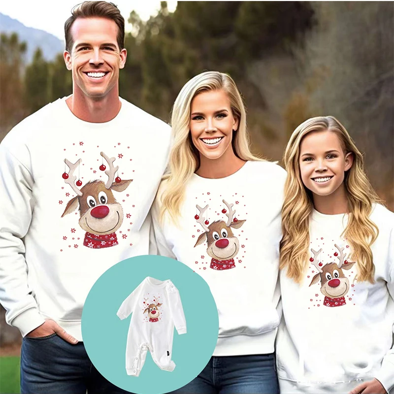 Christmas Sweater Family Christmas Pijama Baby Rompers Autumn Winter Parent-child A Family of Three Foreign Trade Family Clothes
Christmas Sweater Family Christmas Pijama Baby Rompers Autumn Winter Parent-child A Family of Three Foreign Trade Family Clothes