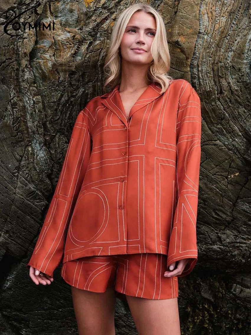 Oymimi Fashion Red Print 2 Piece Sets Women Outfit Elegant Lapel Long Sleeve Single Breasted Shirts And High Waist Shorts Sets
Oymimi Fashion Red Print 2 Piece Sets Women Outfit Elegant Lapel Long Sleeve Single Breasted Shirts And High Waist Shorts Sets