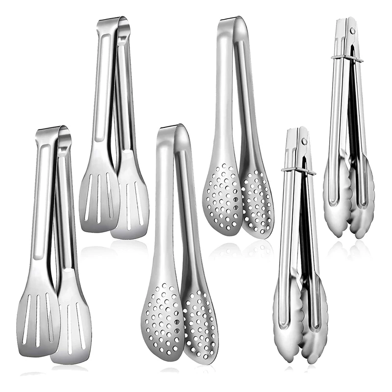 6 Pcs Buffet Tongs Set,Stainless Steel Food Serving Tongs(3 Styles),For Cooking,Grilling,Salad,Buffet,Kitchen
6 Pcs Buffet Tongs Set,Stainless Steel Food Serving Tongs(3 Styles),For Cooking,Grilling,Salad,Buffet,Kitchen