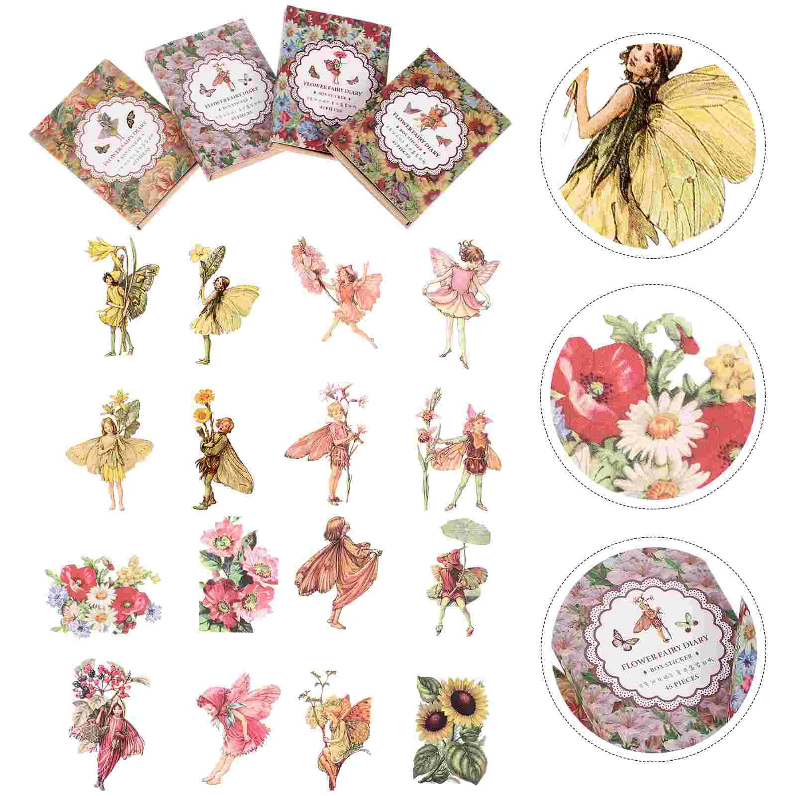 4 Boxes Decorative Handbook Stickers for Journaling Flower Water Bottle Album DIY Background Planner Label Boxed
4 Boxes Decorative Handbook Stickers for Journaling Flower Water Bottle Album DIY Background Planner Label Boxed