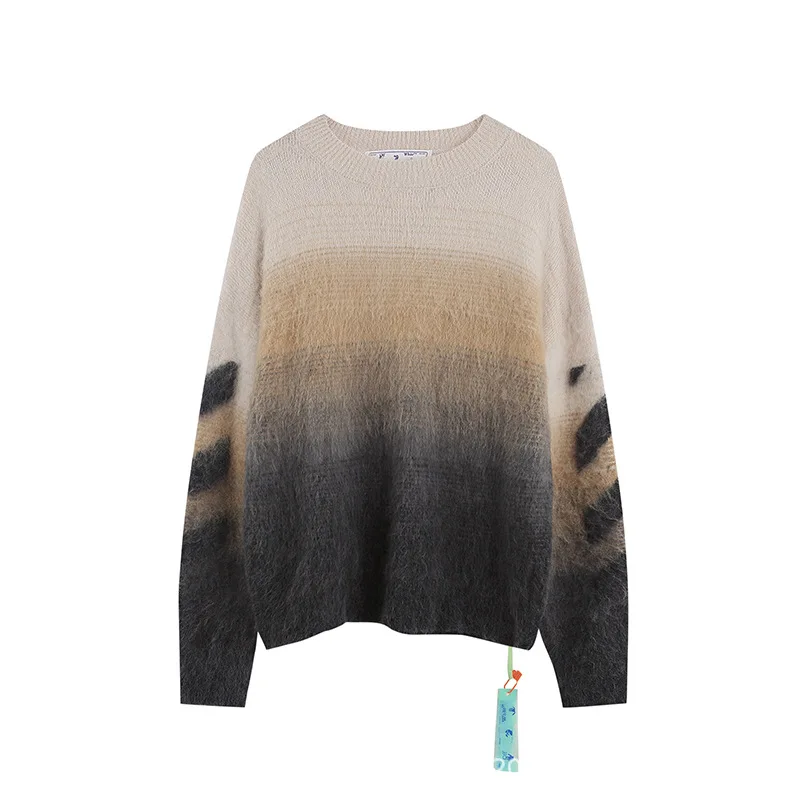 Off White Fall/Winter 2024 New OW Brown Arrow Pattern Gradient Crew Neck Pullover Sweaters Men's and Women's Sweatshirt Jackets
Off White Fall/Winter 2024 New OW Brown Arrow Pattern Gradient Crew Neck Pullover Sweaters Men's and Women's Sweatshirt Jackets
