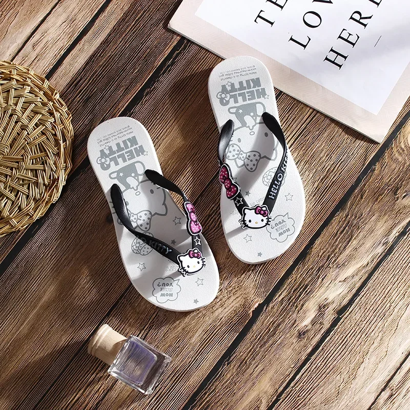 Sanrio Hello Kitty Women Flip Flops Pvc Summer Seaside Beach Sandals Outdoor Lightweight Non-Slip Soft-Soled Toe Slippers
Sanrio Hello Kitty Women Flip Flops Pvc Summer Seaside Beach Sandals Outdoor Lightweight Non-Slip Soft-Soled Toe Slippers