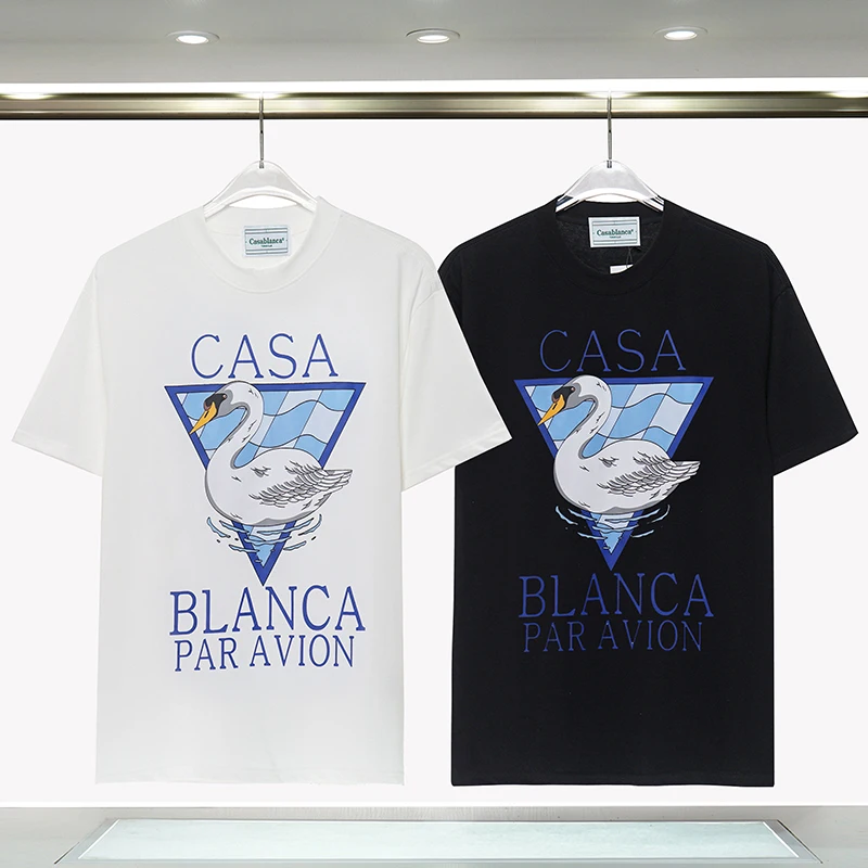 Harajuku 23SS Spring New Casablanca Letter Printing Logo Black T Shirt High Quality Men Women 100% Cotton Casual Fashion Tee
Harajuku 23SS Spring New Casablanca Letter Printing Logo Black T Shirt High Quality Men Women 100% Cotton Casual Fashion Tee