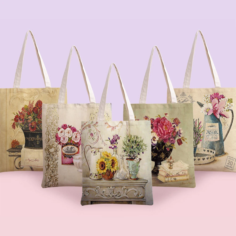 Women Bag Retro Flowers Canvas Bag Women Shoulder Bag Large Capacity Vintage Flower Shopper Bags
Women Bag Retro Flowers Canvas Bag Women Shoulder Bag Large Capacity Vintage Flower Shopper Bags