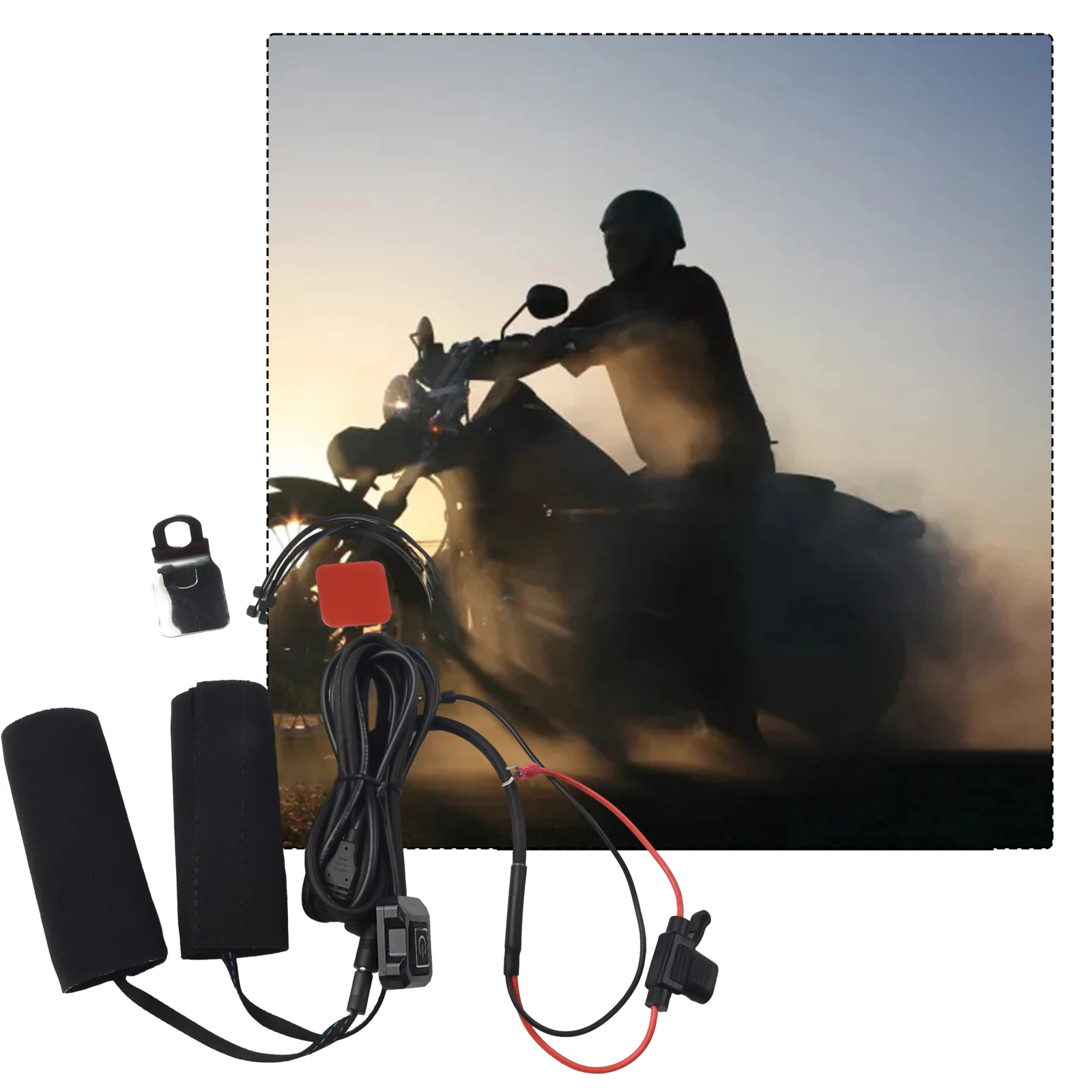 1set 12V 3-Gear Motorcycle Heated Hand Grips Waterproof Handlebar Heater Warmer Kit L Bracket Lens Holder Fixing Handle Cover
1set 12V 3-Gear Motorcycle Heated Hand Grips Waterproof Handlebar Heater Warmer Kit L Bracket Lens Holder Fixing Handle Cover