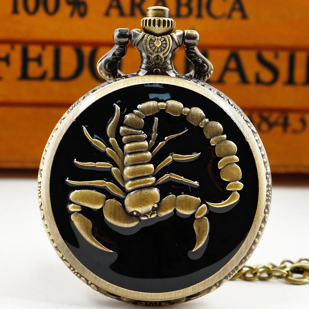 Spider Rubbings Embossed Design Quartz Pocket Watch Men's Personality Necklace Retro Pendant Pockets Clock
Spider Rubbings Embossed Design Quartz Pocket Watch Men's Personality Necklace Retro Pendant Pockets Clock