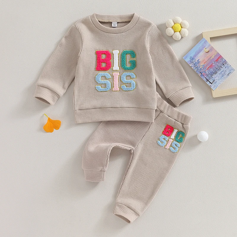 Fashion Toddler Kid Girls Autumn Clothing Sets Long Sleeve Fuzzy Letter Embroidery Sweatshirt Elastic Band Pants Sets
Fashion Toddler Kid Girls Autumn Clothing Sets Long Sleeve Fuzzy Letter Embroidery Sweatshirt Elastic Band Pants Sets