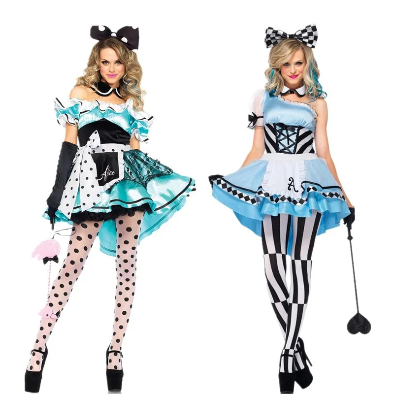 Alice in Wonderland maid Hatter Costume Adults Women Fantasias Magic Cosplay Halloween Carnival Magician Outfit
Alice in Wonderland maid Hatter Costume Adults Women Fantasias Magic Cosplay Halloween Carnival Magician Outfit