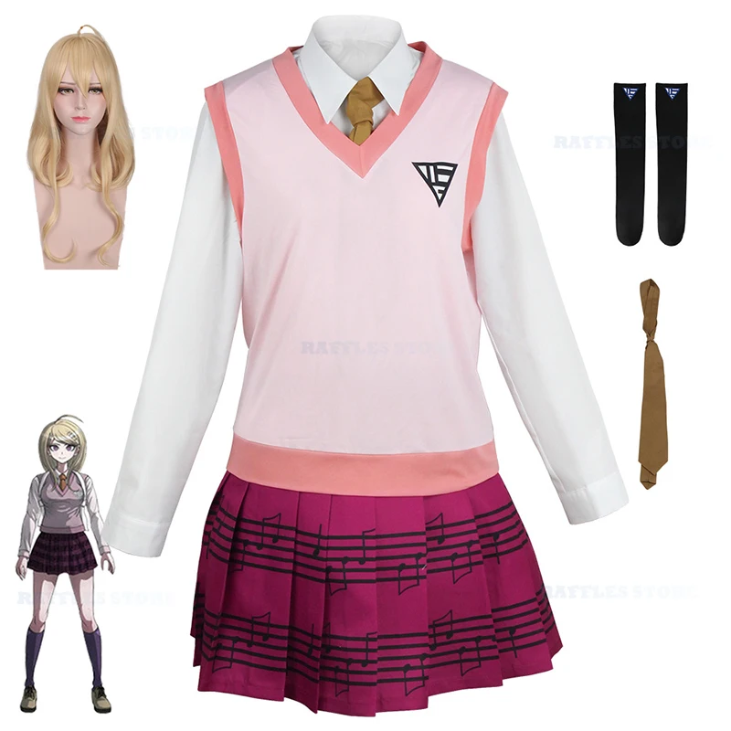 Game Anime Cosplay Kaede Akamatsu Cosplay Costume Wig Danganronpa Cosplay Tops Skirt Jk School Uniform Outfit for Women Girls
Game Anime Cosplay Kaede Akamatsu Cosplay Costume Wig Danganronpa Cosplay Tops Skirt Jk School Uniform Outfit for Women Girls