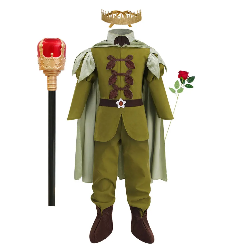 Hot Sale Birthday Party Halloween Prince Cosplay Green Frog Prince Dress Costumes with Accessories
Hot Sale Birthday Party Halloween Prince Cosplay Green Frog Prince Dress Costumes with Accessories