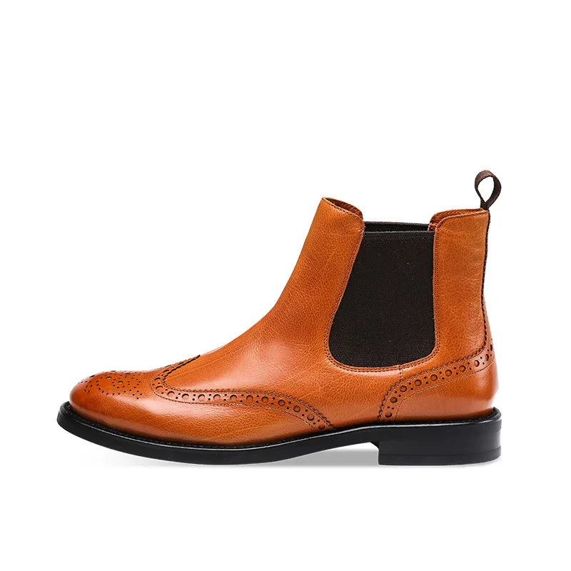 Winter Fashion Retro Chelsea Genuine Leather Short Boots Cowhide Personalized English Women's Boots Hollow out Carved Leather
Winter Fashion Retro Chelsea Genuine Leather Short Boots Cowhide Personalized English Women's Boots Hollow out Carved Leather