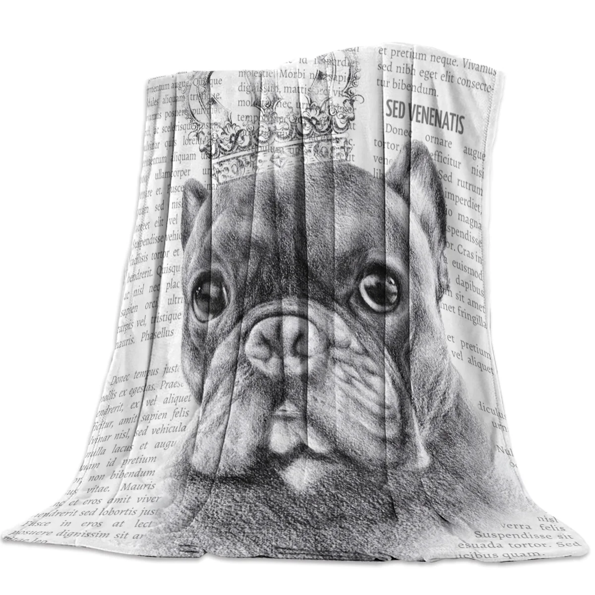 Blanket for Bed Sofa Portable Soft Fleece Throw Funny Plush Bedspreads French Bulldog Flannel
Blanket for Bed Sofa Portable Soft Fleece Throw Funny Plush Bedspreads French Bulldog Flannel
