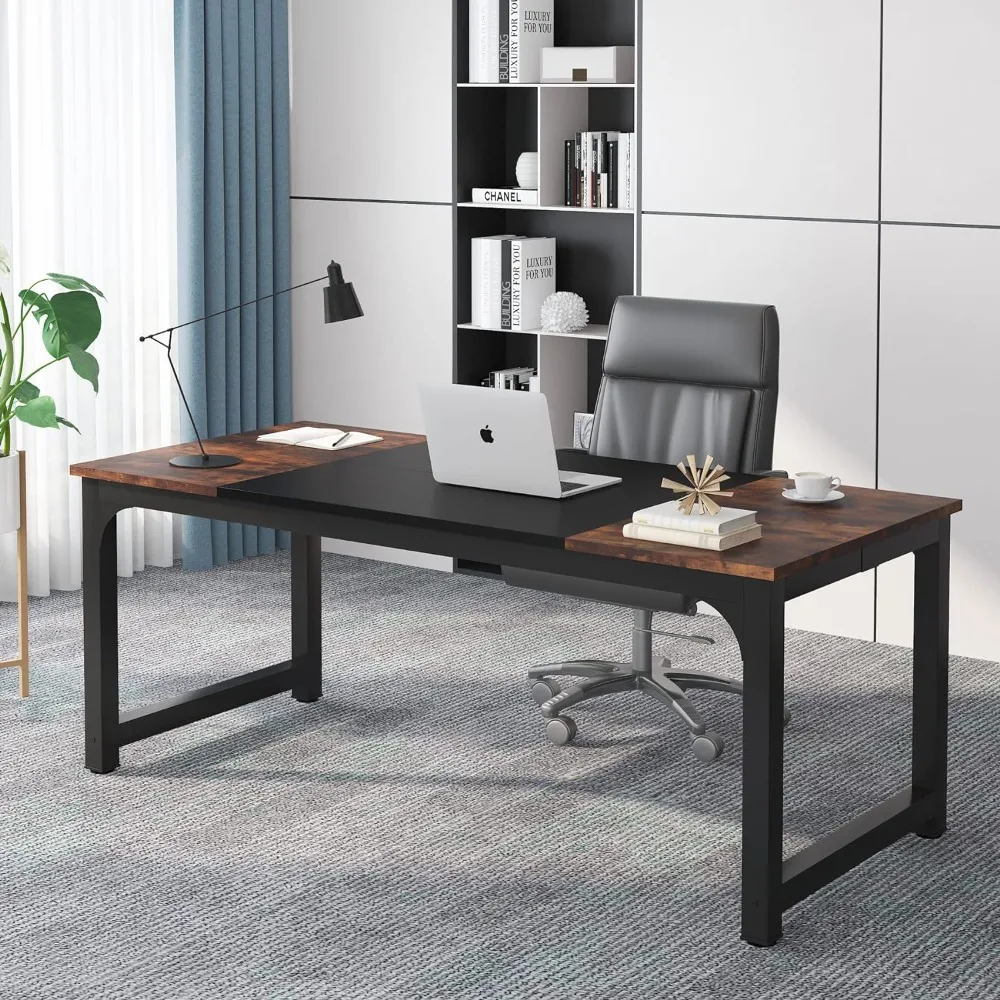 Tribesigns 70.8”Executive Desk, Large Office Computer Desk with Thicken Frame, Modern Simple Workstation Business Furniture
Tribesigns 70.8”Executive Desk, Large Office Computer Desk with Thicken Frame, Modern Simple Workstation Business Furniture