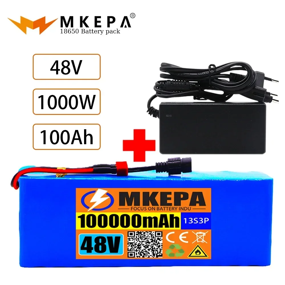 13S3P 48V 100000mAh 100Ah Lithium-ion Battery Pack with 1000W BMS for 54.6V E-bike Electric Bicycle Scooter
13S3P 48V 100000mAh 100Ah Lithium-ion Battery Pack with 1000W BMS for 54.6V E-bike Electric Bicycle Scooter