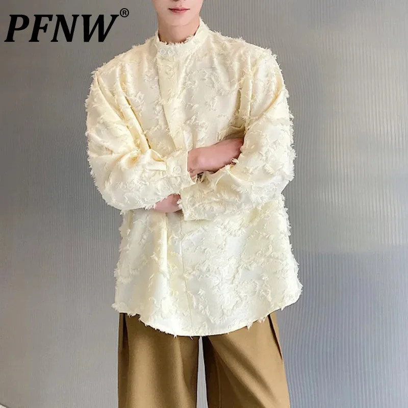 PFNW Men's Tide Spring New Standing Neck Pullover Long Sleeve Shirt Women Dark Chic Shirts Tassel Jacquard Trend Fashion 12P1080
PFNW Men's Tide Spring New Standing Neck Pullover Long Sleeve Shirt Women Dark Chic Shirts Tassel Jacquard Trend Fashion 12P1080