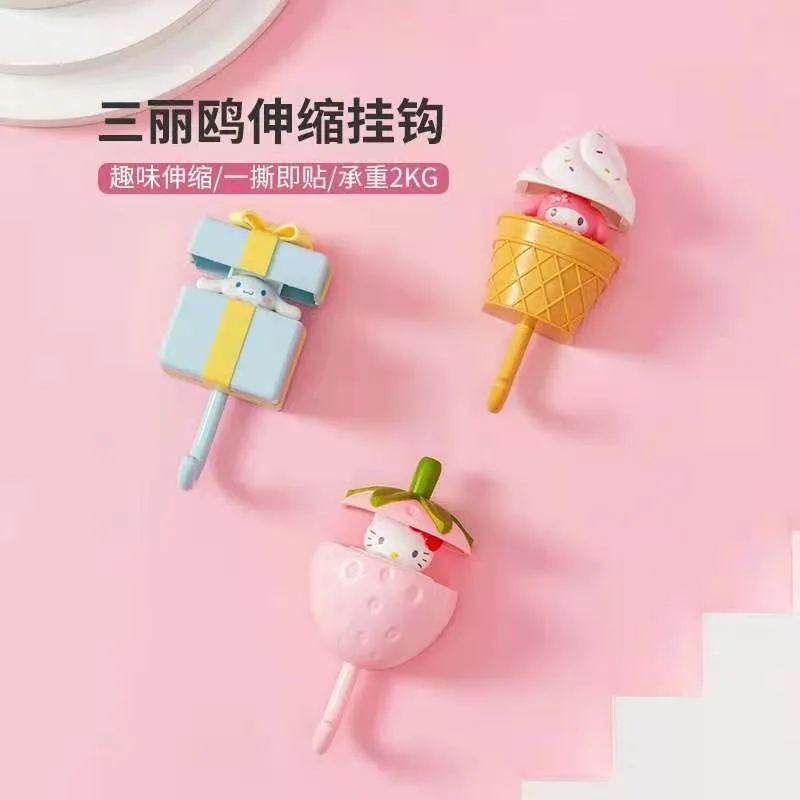New MINISO Sanrio anime cartoon plastic telescopic hook creative Hello Kitty My Melody Cinnamoroll decorative punch-free gift
New MINISO Sanrio anime cartoon plastic telescopic hook creative Hello Kitty My Melody Cinnamoroll decorative punch-free gift