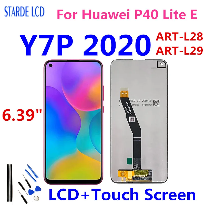 

6.3" Original For Huawei P40 Lite E LCD Display Touch Screen Assembly For Huawei Y7P 2020 ART-L28 ART-L29 ART-L29N Replacement