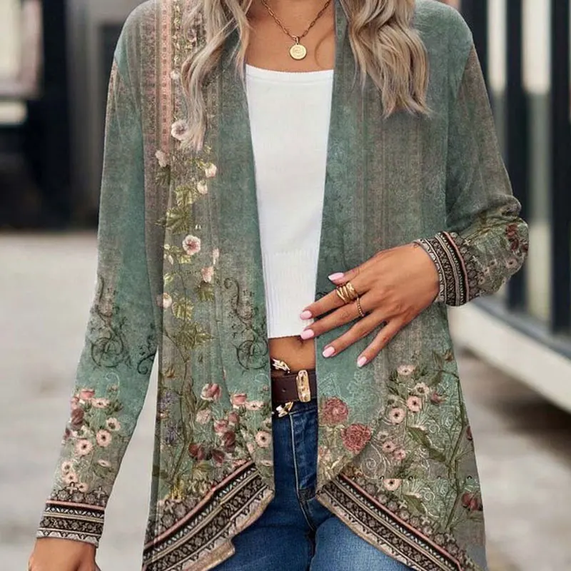 Vintage Autumn Thin Fashion Loose Fashion Printing Long Sleeve Women's Clothing Irregular Streetwear Cardigan Top Tee Jackets
Vintage Autumn Thin Fashion Loose Fashion Printing Long Sleeve Women's Clothing Irregular Streetwear Cardigan Top Tee Jackets