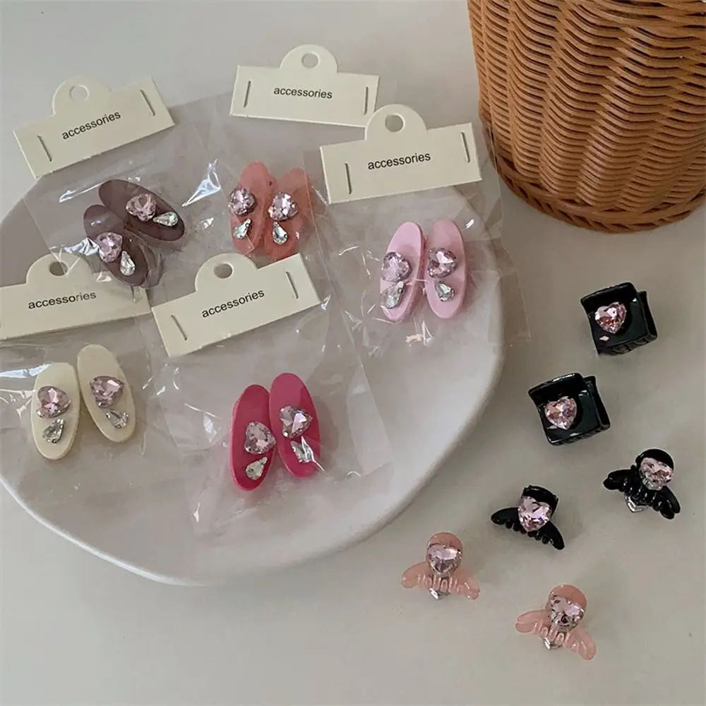 French Small Hair Claws Rhinestone Pink Love Korean Style Headwear Mini Hair Claw Set Female Hair Accessories Diamond Hair Clip
French Small Hair Claws Rhinestone Pink Love Korean Style Headwear Mini Hair Claw Set Female Hair Accessories Diamond Hair Clip
