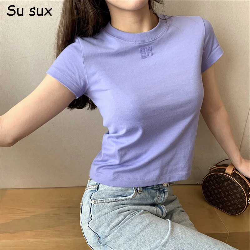 Letter Short Sleeve T-shirt Women Cotton Top Y2k Clothes 2024 New Arrivals Casual Solid O Neck Tees Japan Korean Popular
Letter Short Sleeve T-shirt Women Cotton Top Y2k Clothes 2024 New Arrivals Casual Solid O Neck Tees Japan Korean Popular