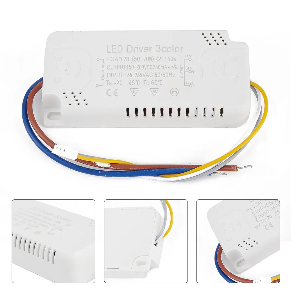 LED Driver 260-280MA AC165-265V 50-60HZ 8-24W/20-40W/30-50W 40-60W 50-70W LED Constant Current Driver Power Unit Supply Adapter
LED Driver 260-280MA AC165-265V 50-60HZ 8-24W/20-40W/30-50W 40-60W 50-70W LED Constant Current Driver Power Unit Supply Adapter