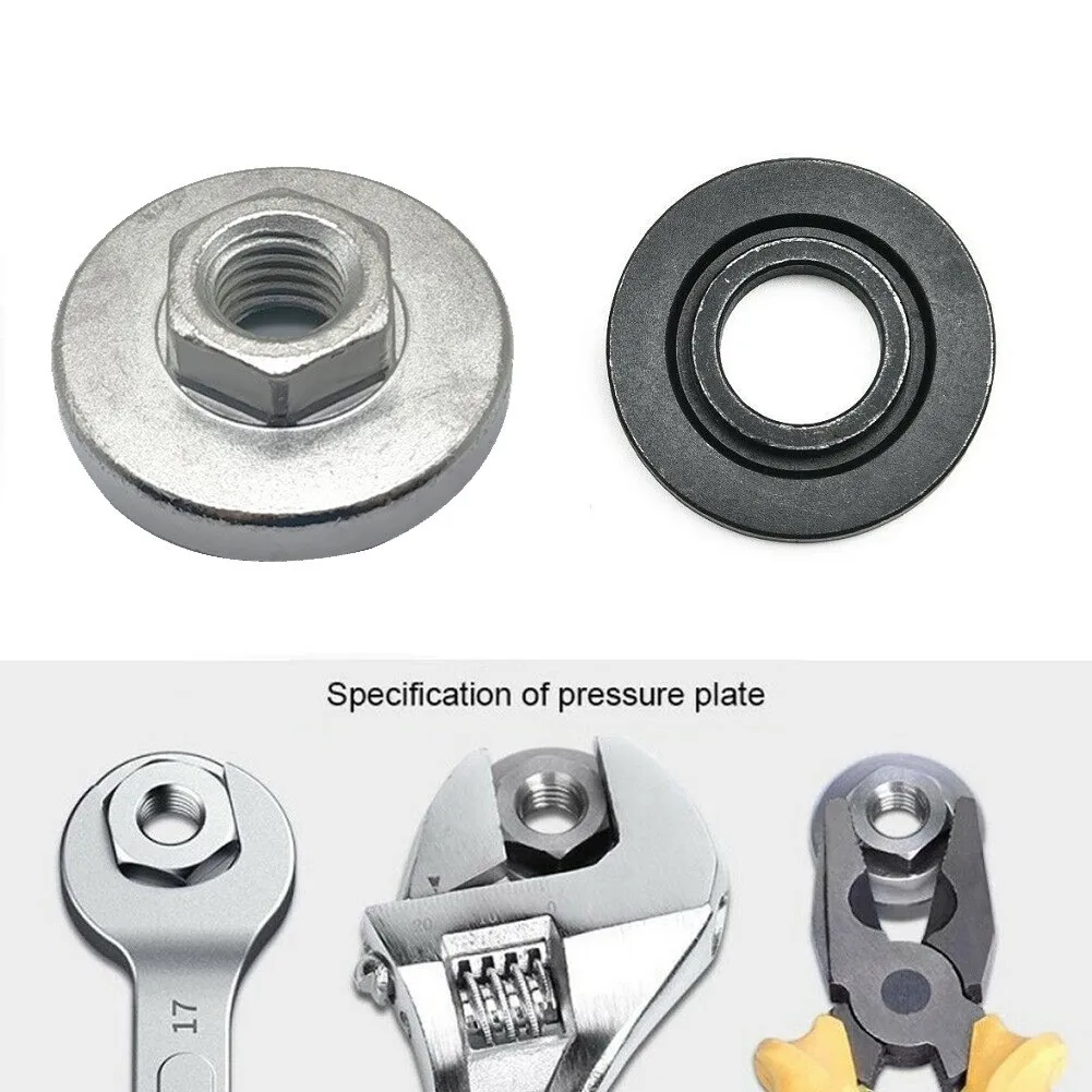 Flange Nut M14 Hex Bottom Pressure Plate Angle Grinder Disc Quick Change For 125/150/180/230 Type Angle Grinder Tool Accessories
Flange Nut M14 Hex Bottom Pressure Plate Angle Grinder Disc Quick Change For 125/150/180/230 Type Angle Grinder Tool Accessories