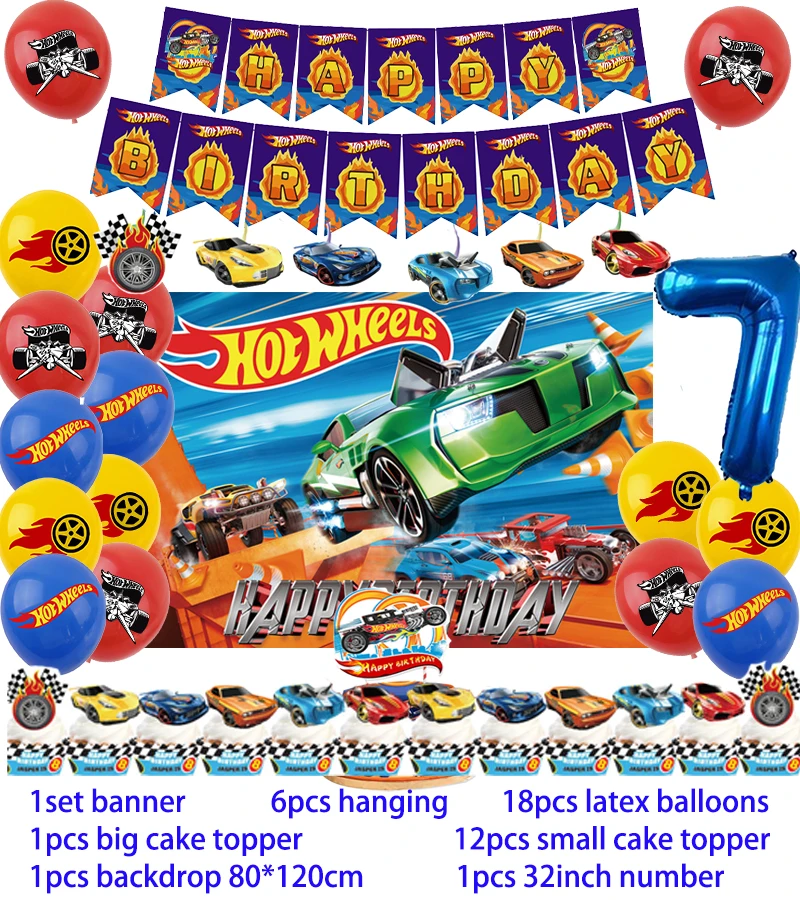 Generic Wheels Birthday Party Decoration wheels Balloon Balloon