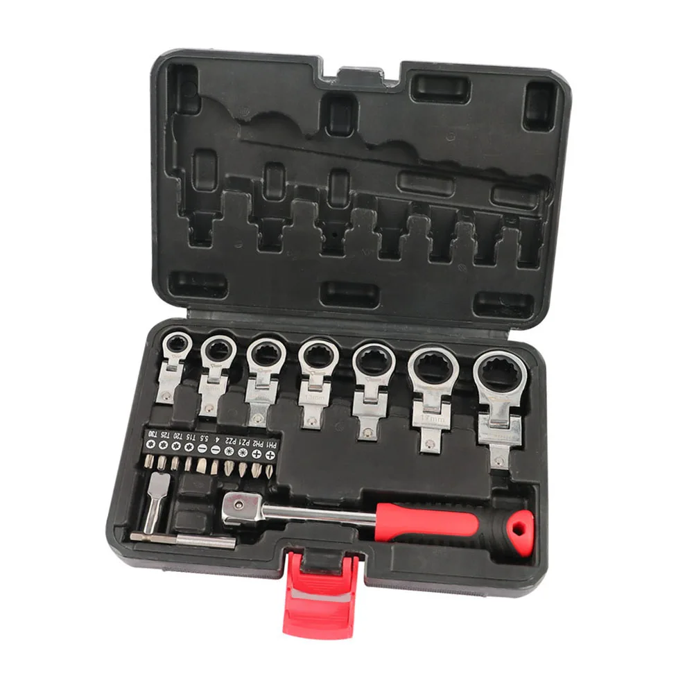 8 9 20pcs Ratchet Wrench Set Dismountable Flexible Repair Tool 72-Tooth Spanner For Car Repair Universal Wrench Hand Tools
8 9 20pcs Ratchet Wrench Set Dismountable Flexible Repair Tool 72-Tooth Spanner For Car Repair Universal Wrench Hand Tools