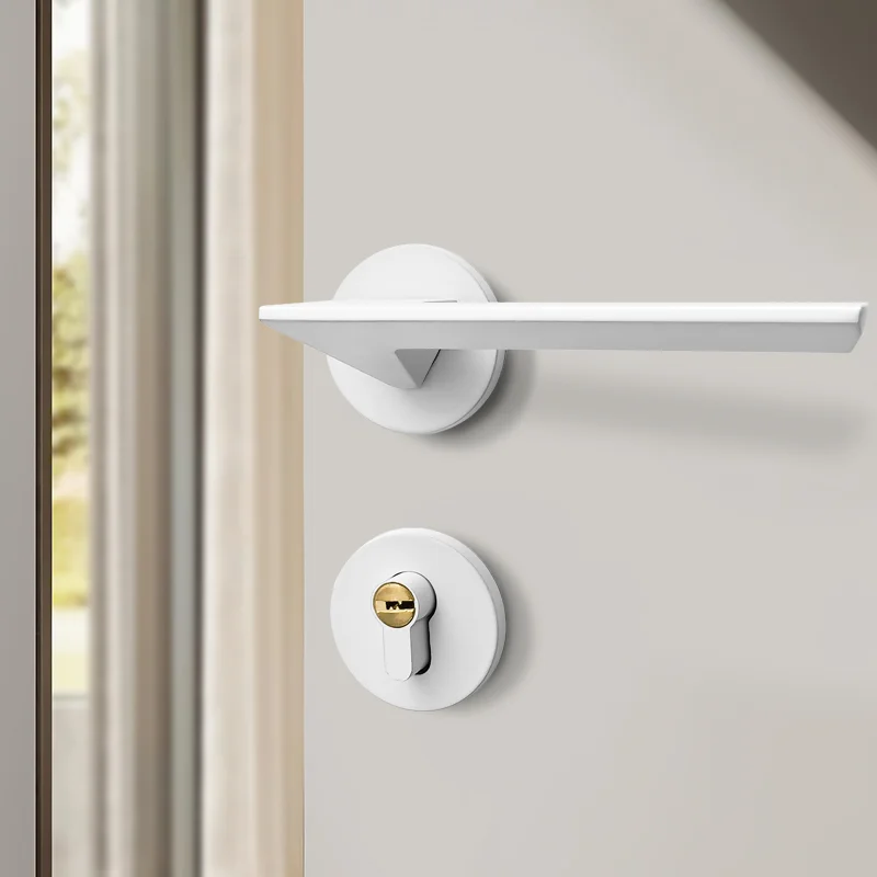 White minimalist indoor universal split lock room wooden door silent lock bedroom door magnetic suction lock household door
White minimalist indoor universal split lock room wooden door silent lock bedroom door magnetic suction lock household door