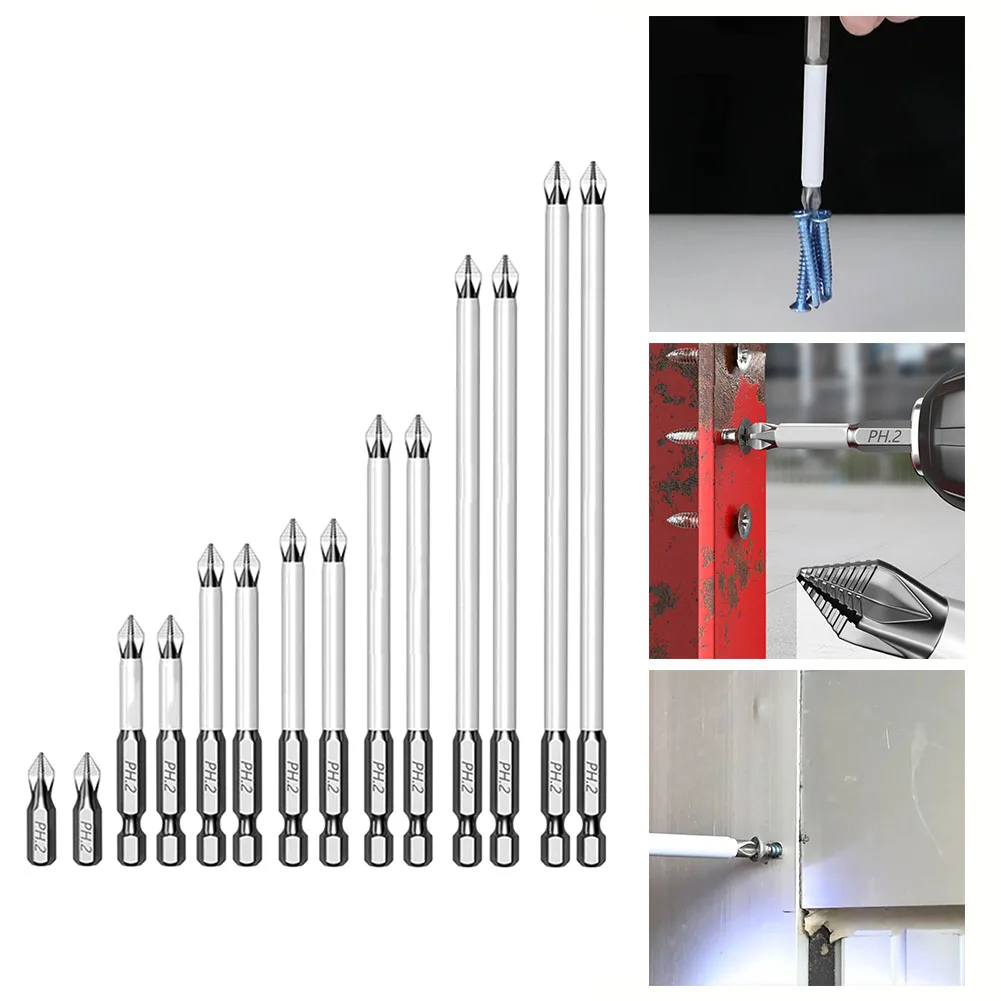 14pcs Magnetic Non-Slip Batch Head PH2 Cross Screwdriver Set Hex Shank Manual Household Tools 25-150mm
14pcs Magnetic Non-Slip Batch Head PH2 Cross Screwdriver Set Hex Shank Manual Household Tools 25-150mm