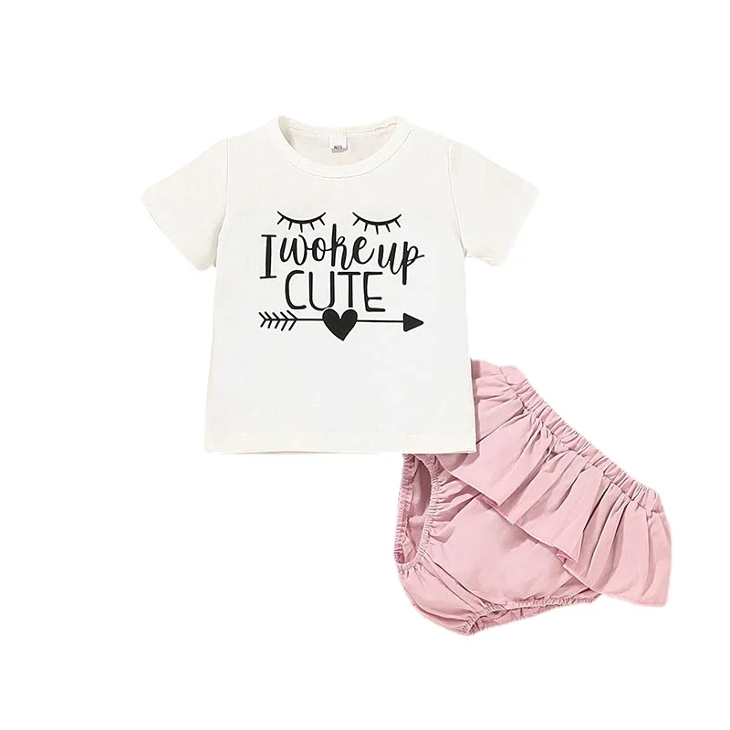 Baby Girl Clothes Girls Summer Suit 2022 New Baby Short Sleeve T-shirt Two Letter Clothes Newborn Baby Girl Clothes
Baby Girl Clothes Girls Summer Suit 2022 New Baby Short Sleeve T-shirt Two Letter Clothes Newborn Baby Girl Clothes