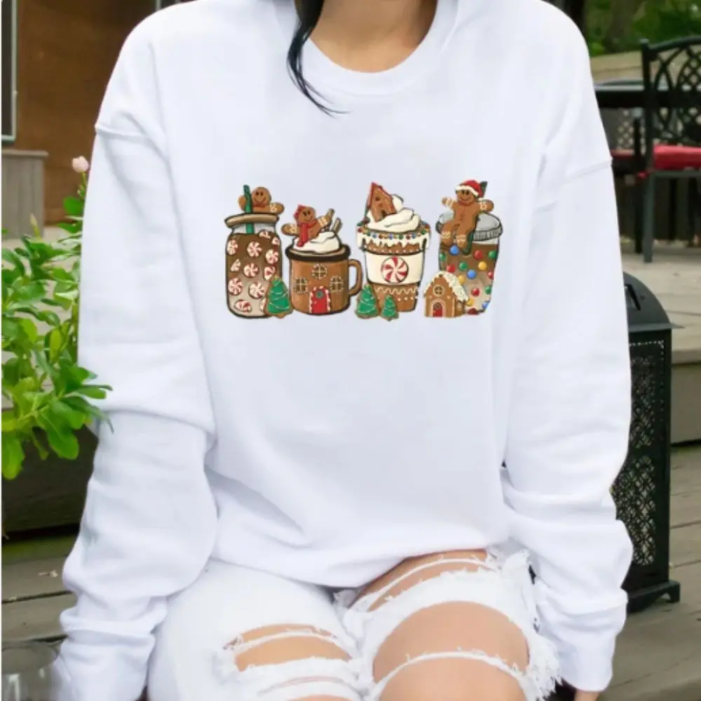Christmas Coffee Sweatshirt Women Holiday Xmas Pullovers Snowman Crewneck Sweatshirts Cloth for Female Sudadera Mujer
Christmas Coffee Sweatshirt Women Holiday Xmas Pullovers Snowman Crewneck Sweatshirts Cloth for Female Sudadera Mujer