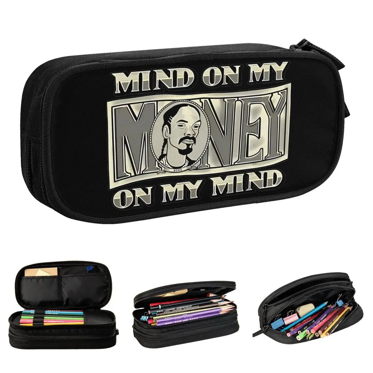 

Cute Snoop Dogg Snoop Tou Pencil Case Rapper Pencilcases Pen Box for Girl Boy Large Storage Pencil Bags Students School Gift