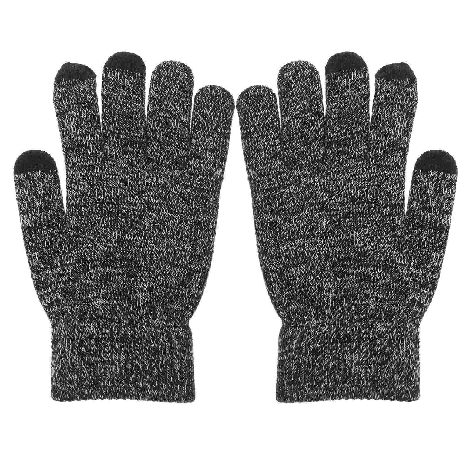 

Зимние перчатки с сенсорным экраном Защита от солнца для спортзала для мужчин вязание для бега термальная ручка