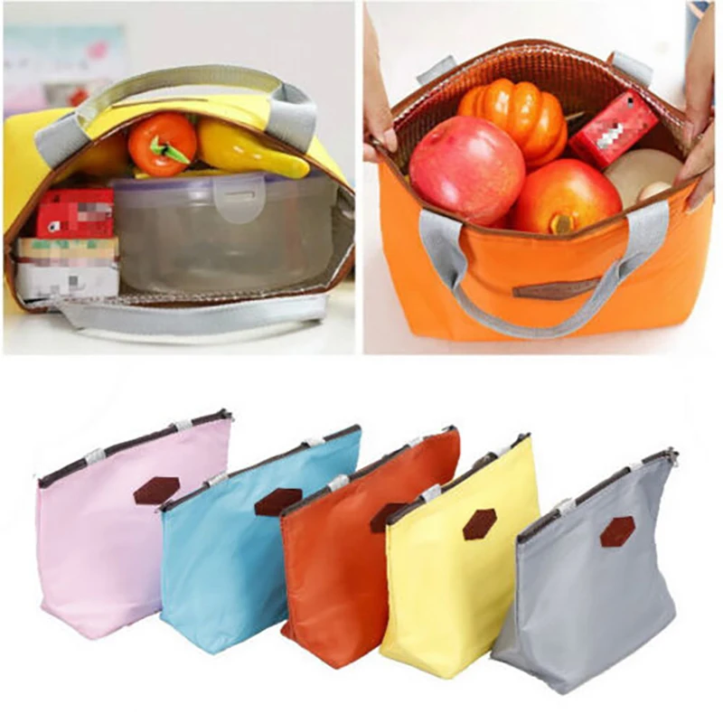 

Thermal Insulated Lunch Bag Outdoor Camping Picnic Food Drink Cooler Storage Bag Travel Breakfast Box School Children Bento Bag