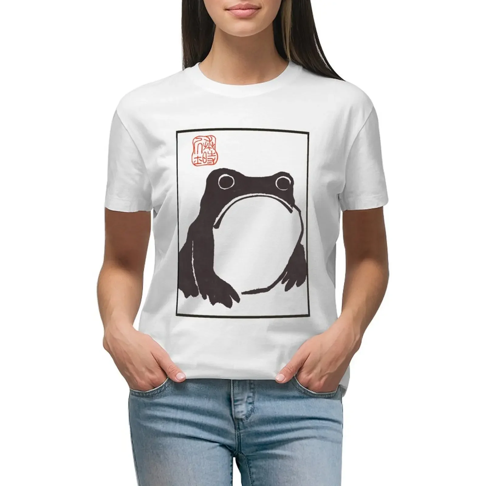 grumpy frog Japanese matsumoto hoji T-shirt summer clothes tops funny t shirts for Women
grumpy frog Japanese matsumoto hoji T-shirt summer clothes tops funny t shirts for Women