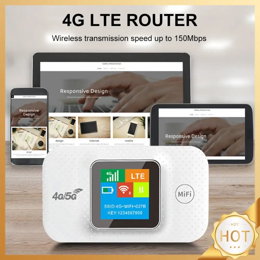 

4G LTE Мобильный Wi-Fi роутер 150Mbps Портативная точка доступа Wi-Fi со слотом для Sim-карты беспроводной Интернет роутер модем для автомобиля для путешествий