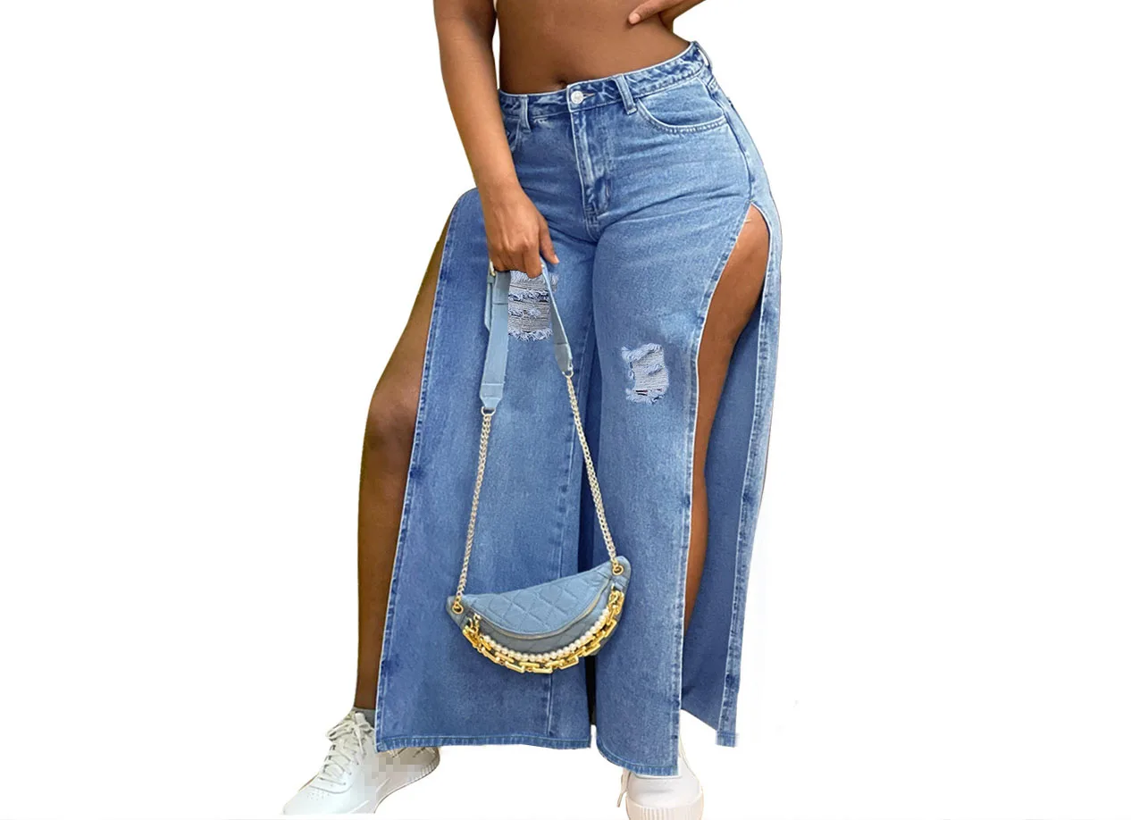 Women's Jeans Summer Blue New Fashion Retro Casual Broken Jeans Split Jeans Female
Women's Jeans Summer Blue New Fashion Retro Casual Broken Jeans Split Jeans Female