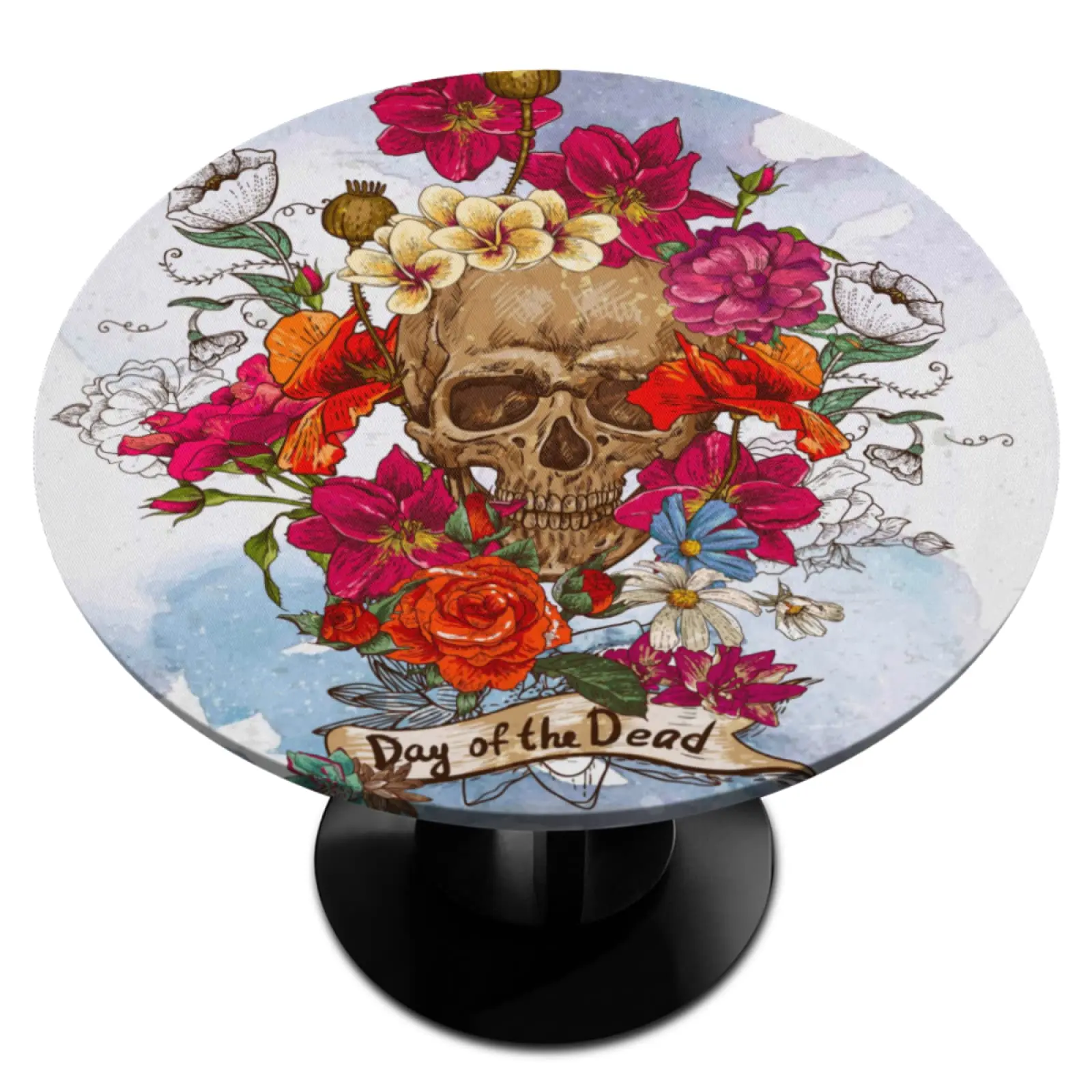 Dead Day Sugar Skull Round Fitted Tablecloth with Elastic Edged Waterproof Table Cover Table Protector for Dining Kitchen Picnic
Dead Day Sugar Skull Round Fitted Tablecloth with Elastic Edged Waterproof Table Cover Table Protector for Dining Kitchen Picnic